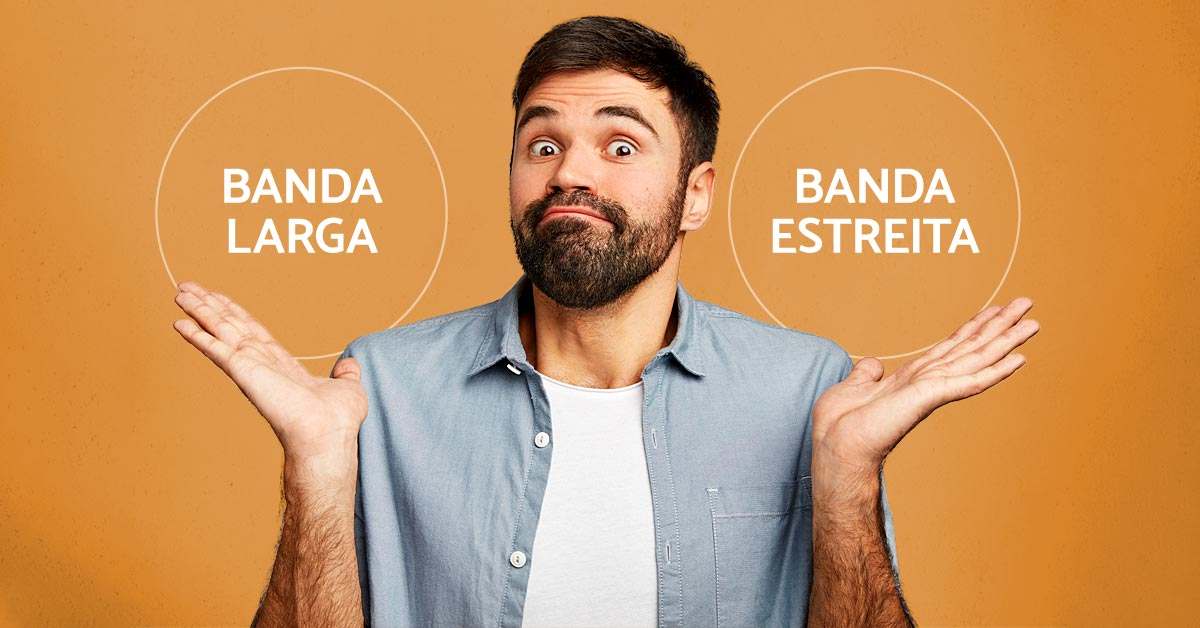 Qual a diferença entre banda larga e banda estreita na flexografia